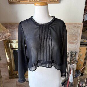 Patterson J. Kincaid Originals Sheer Black Top